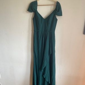 David’s Bridal Emerald Dress in 2